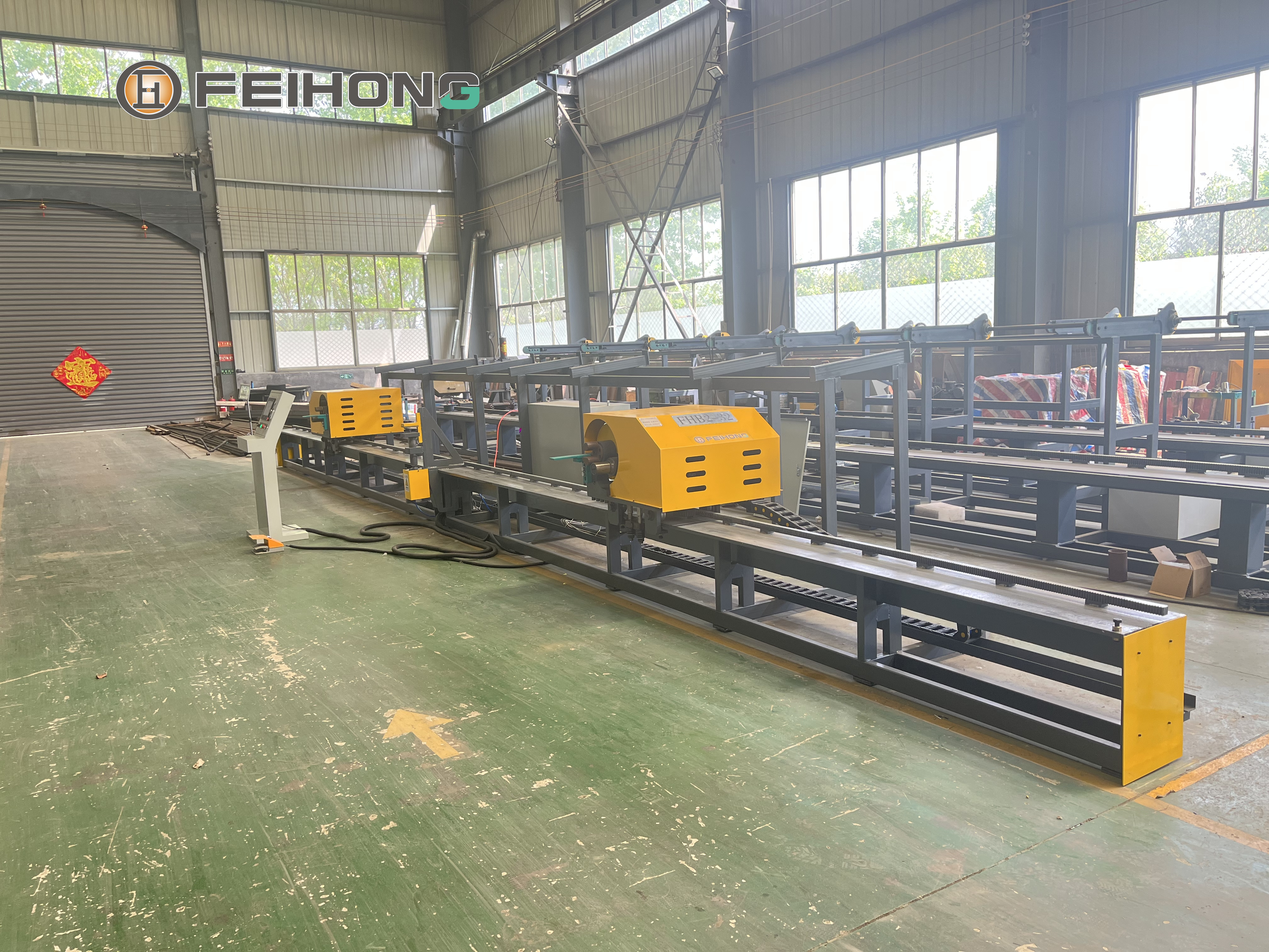 飛宏智能鋼筋氣動彎曲中心設備助力國內高鐵項目建設