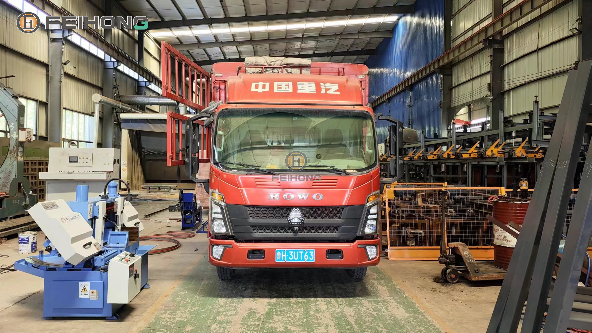 喜訊！熱烈慶祝飛宏2套數(shù)控鋼筋鋸床設(shè)備裝車完畢順利發(fā)出